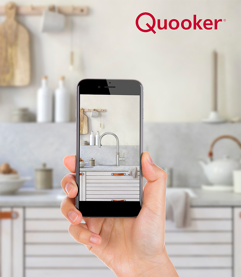 Quooker Ar App Argumented Reality Virtuelle Ansicht Smartphone Quooker Ar App Argumented Reality Virtuelle Ansicht Smartphone