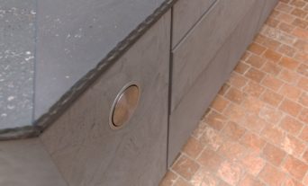 leicht grauwacke arbeitsplatte beton front
